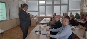 Stretnutie predsedu Odborového zväzu školstva  Pavla Ondeka s predsedami základných organizácii Odborového zväzu školstva okresov Svidník a Stropkov.